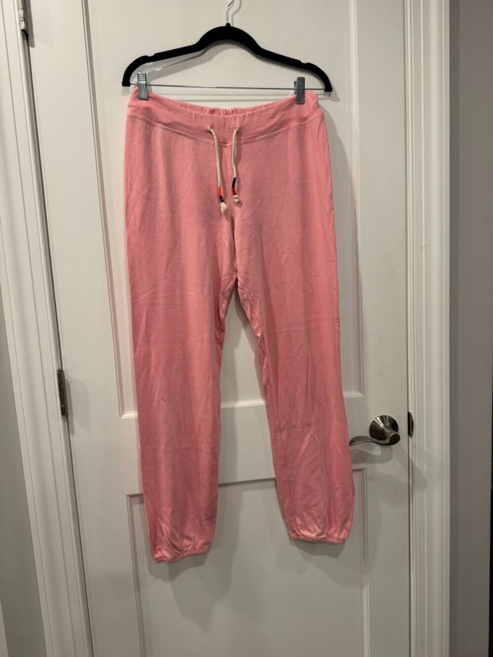 SUNDRY Women's Tapered Sweatpants, Salmon Pink - Women's Medium (2)